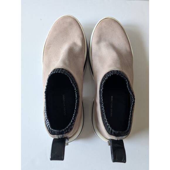 STUART WEITZMAN SW-612 Slip-On‎ Sock Sneaker Stone Tan Women's 8 - Picture 11 of 15